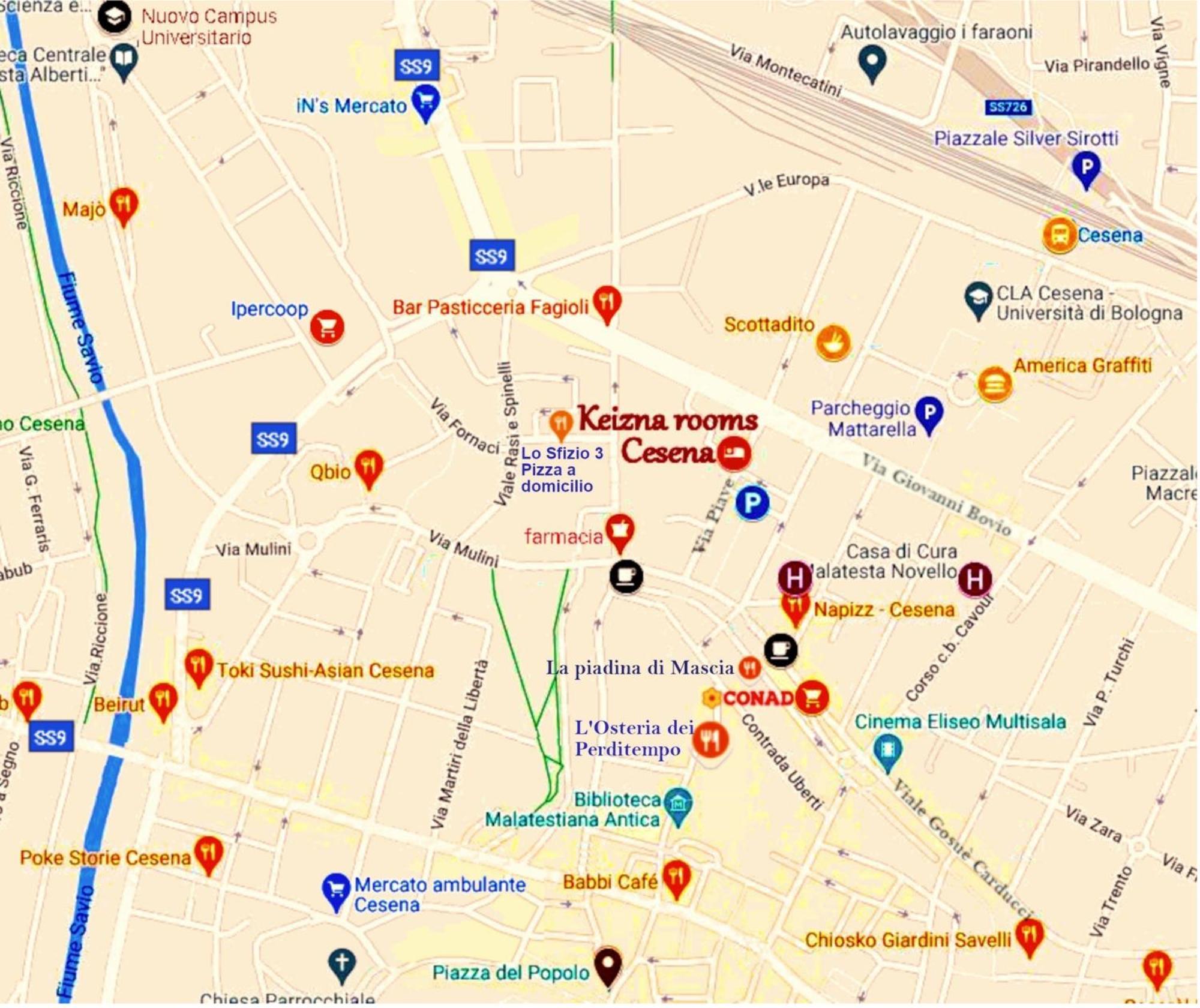 Keizna Rooms Cesena Dış mekan fotoğraf